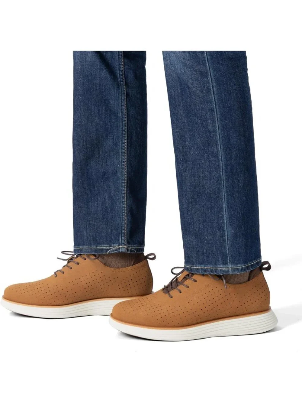 Bruno Marc Men's Brown Grey Polyurethane Classic Casual Vibrant Fashion Sneaker